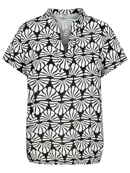 Sublevel Bluzka w kolorze czarno-białym rozmiar: M. Białe bluzki Sublevel, m, bez wzorów, z wiskozy, bez kołnierzyka, bez ramiączek. Za 37.21 zł.