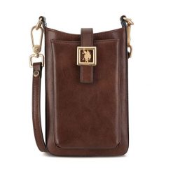 Torebka U.S. Polo Assn. Brązowe listonoszki U.S. Polo Assn., bez wzorów, bez dodatków. Za 269.99 zł.