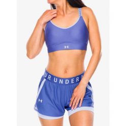Stanik sportowy Under Armour Infinity 2.0 Mid Sports Bra. Fioletowe biustonosze sportowe Under Armour, bez wzorów, na fitness i siłownię. Za 167.99 zł.