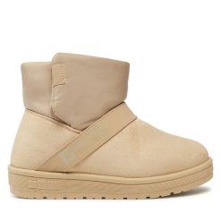 Śniegowce Big Star Shoes. Brązowe śniegowce BIG STAR SHOES, bez wzorów, bez zapięcia. Za 199.99 zł.