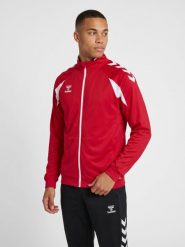 Kurtka z dresu Hummel Core 2.0. Białe kurtki Hummel, xl, bez wzorów, z dresówki, klasyczne, bez kaptura. Za 210.45 zł.