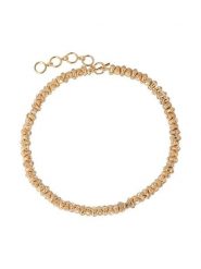 Otazu Pozłacany naszyjnik z kryształami Swarovski - dł. 42 cm rozmiar: onesize. Białe naszyjniki Otazu, z materiału, z kryształem, pozłacane. Za 130.99 zł.