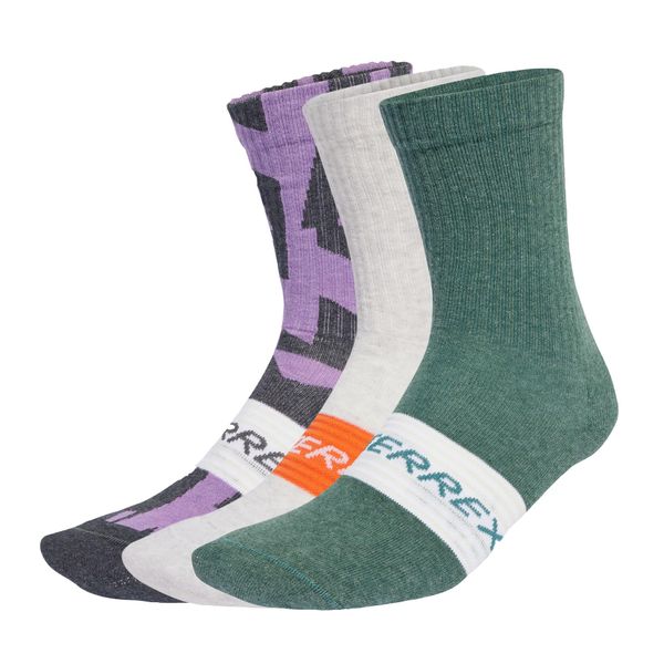 Skarpety Terrex Multi 3 Pack. Białe skarpetki adidas, bez wzorów, z bawełny. W wyprzedaży za 65.66 zł.