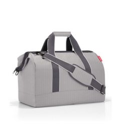 Torba allrounder l, herringbone grey. Szare torby podróżne Reisenthel, bez wzorów, z tkaniny, na ramię. W wyprzedaży za 236.00 zł.