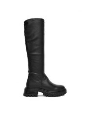 Lasocki Kozaki CEO-RST-BEST-14 Czarny. Czarne kozaki Lasocki, bez wzorów, ze skóry, bez obcasa, na płaskiej podeszwie, bez zapięcia. Za 319.99 zł.