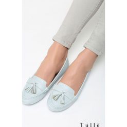 Niebieskie Mokasyny Vestigial. Niebieskie mokasyny Born2be, z materiału. Za 59.99 zł.