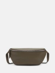 Liebeskind Berlin Skórzana saszetka "Tavia" w kolorze khaki - 27 x 14 x 7 cm rozmiar: onesize. Brązowe nerki i saszetki Liebeskind Berlin, bez wzorów, z materiału, sportowe, bez dodatków. Za 341.79 zł.