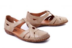 JOSEF SEIBEL 79529 95 230 Rosalie 29 creme, sandały damskie. Brązowe sandały Josef Seibel, bez wzorów, ze skóry, bez obcasa, bez zapięcia. Za 359.90 zł.