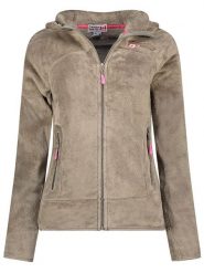 Canadian Peak Kurtka polarowa "Upaloodeak" w kolorze beżowym rozmiar: M. Brązowe kurtki Canadian Peak, m, bez wzorów, z materiału, bez kaptura. Za 126.45 zł.