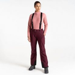 Effused II Damskie spodnie narciarskie. Fioletowe spodnie narciarskie Dare 2b, bez wzorów, narciarskie. W wyprzedaży za 363.20 zł.