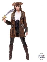 Party x People Płaszcz kostiumowy "Nobility" w kolorze brązowym rozmiar: 46/48. Brązowe płaszcze Party x People, bez wzorów, ze skóry, bez kaptura. Za 130.99 zł.