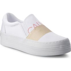 Tenisówki CALVIN KLEIN JEANS - Zelma RE9805 White/Gold. Trampki marki Calvin Klein Jeans. W wyprzedaży za 299.00 zł.