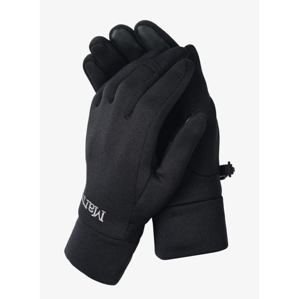 Rękawice Marmot Power Stretch Connect Glove. Czarne rękawiczki Marmot, bez wzorów, sportowe. W wyprzedaży za 147.40 zł.