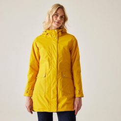 Sabinka damska kurtka parka turystyczna. Brązowe płaszcze Regatta, l, bez wzorów, z kapturem. Za 209.99 zł.