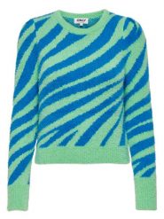 ONLY Sweter w kolorze niebiesko-zielonym rozmiar: XL. Niebieskie swetry ONLY, xl, bez wzorów, bez ramiączek. Za 83.81 zł.