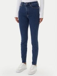 Calvin Klein Jeans Jeansy LV047E611G Granatowy Skinny Fit. Niebieskie jeansy Calvin Klein Jeans, bez wzorów, z bawełny. Za 409.99 zł.