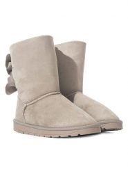 ISLAND BOOT Botki zimowe "Bowie" w kolorze beżowym rozmiar: 36. Brązowe botki Island Boot, bez wzorów, bez obcasa, bez zapięcia. Za 142.53 zł.