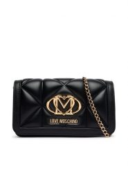 LOVE MOSCHINO Torebka JC5640PP0PLC0000 Czarny. Czarne kopertówki Love Moschino, bez wzorów, ze skóry, bez dodatków. Za 699.99 zł.