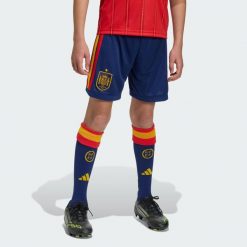 Szorty Spain 26 Home Kids. Niebieskie szorty adidas, bez wzorów, sportowe. Za 179.00 zł.
