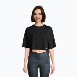 Koszulka damska FILA Recanati. Czarne t-shirty sportowe Fila, l, bez wzorów, bez ramiączek. Za 73.99 zł.