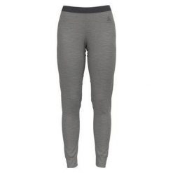 Legginsy termoaktywne damskie ODLO Merino 200 BL Bottom Long. Szare bielizna termoaktywna damska ODLO, bez wzorów, z wełny, bez ramiączek, trekkingowe. W wyprzedaży za 364.10 zł.