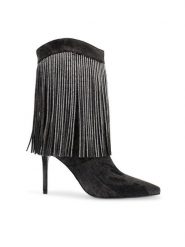 Steve Madden Kowbojki Delray Bootie SM11002946-04004-024 Czarny. Czarne botki Steve Madden, bez wzorów, z materiału, bez obcasa, na szpilce, bez zapięcia. Za 989.99 zł.