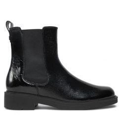 Botki HÖGL. Czarne botki Högl, bez wzorów, bez obcasa, na płaskiej podeszwie, bez zapięcia. Za 469.99 zł.