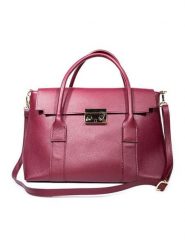 Maison héritage PARIS Skórzana torebka "Elara" w kolorze bordowym - 36 x 26 x 12 cm rozmiar: onesize. Czerwone torebki klasyczne maison héritage PARIS, bez wzorów, z materiału, przez ramię, bez dodatków. Za 347.99 zł.