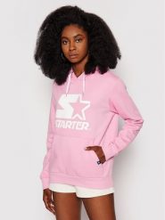 Starter Bluza SDG-001-BD Różowy Regular Fit. Czerwone bluzy Starter, s, bez wzorów, z bawełny, bez kaptura. Za 109.99 zł.