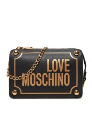 LOVE MOSCHINO Torebka JC4353PP0IK1100A Czarny. Czarne kopertówki Love Moschino, bez wzorów, ze skóry, wizytowe, bez dodatków. Za 1,079.00 zł.