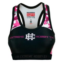 Stanik sportowy fitness siłownia MMA EXTREME HOBBY PINK TEDDY BEAR. Czarne biustonosze sportowe EXTREME HOBBY, bez wzorów, z elastanu, na fitness i siłownię. Za 129.00 zł.