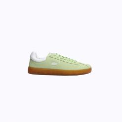 Buty Sportowe damskie Lacoste Baseshot 126 2 SFA. Zielone buty treningowe Lacoste, bez wzorów, z gumy, bez zapięcia, tenisowe. Za 409.20 zł.