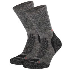 Skarpety turystyczne - Wełna Merino - Multi antracyt - 2 pary. Szare skarpetki XTREME, bez wzorów, z wełny. Za 128.95 zł.