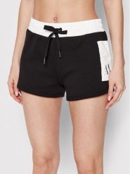 Armani Exchange Szorty sportowe 3LYS90 YJU1Z 1200 Czarny Regular Fit. Czarne szorty sportowe Armani Exchange, bez wzorów, z syntetyku. Za 219.99 zł.