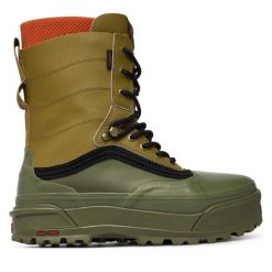 Śniegowce Vans. Brązowe śniegowce Vans, bez wzorów, bez zapięcia. Za 899.99 zł.
