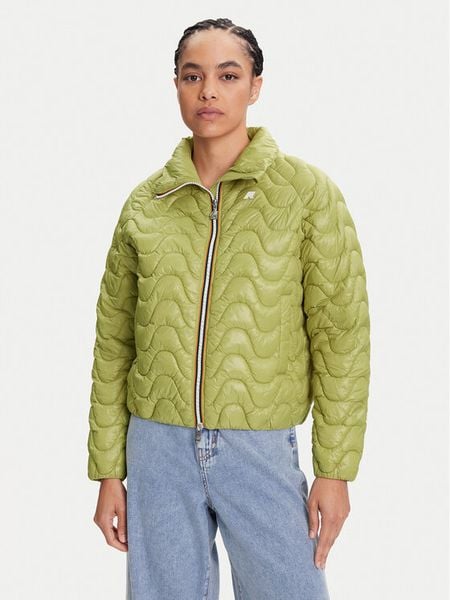 K-Way Kurtka przejściowa Soje K71421W Zielony Slim Fit. Zielone kurtki K-Way, m, bez wzorów, z syntetyku, bez kaptura. Za 769.99 zł.