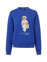 Polo Ralph Lauren Bluza Kobiety Bawełna niebieski, L. Niebieskie bluzy Polo Ralph Lauren, l, z aplikacjami, z bawełny, bez ramiączek, bez kaptura. Za 949.95 zł.