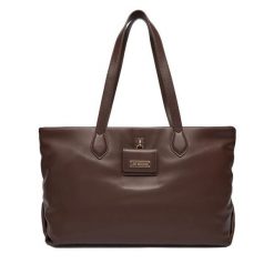 Torebka LOVE MOSCHINO. Brązowe torebki klasyczne Love Moschino, bez wzorów, klasyczne, bez dodatków. Za 759.99 zł.