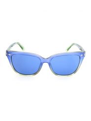 Swarovski Damskie okulary przeciwsłoneczne w kolorze niebieskim rozmiar: 55. Niebieskie okulary przeciwsłoneczne Swarovski, bez wzorów, z tworzywa sztucznego, szklane. Za 206.45 zł.