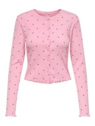 ONLY Kardigan w kolorze jasnoróżowym rozmiar: L. Różowe swetry ONLY, l, bez wzorów, bez ramiączek. Za 69.99 zł.