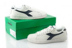 Buty sportowe Diadora Game L Low Waxed białe. Czarne buty treningowe Diadora, bez wzorów, z materiału, bez zapięcia, trekkingowe. Za 444.15 zł.