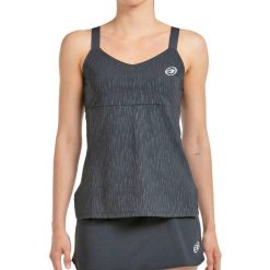 Bullpadel Aduri Women's Tank Top. Czarne topy bullpadel, s, bez wzorów, z nylonu, sportowe, bez kołnierzyka, bez ramiączek. W wyprzedaży za 160.25 zł.