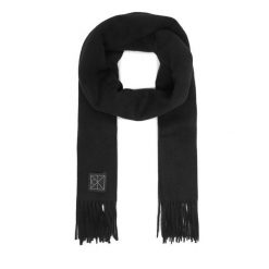 Szalik Calvin Klein. Czarne szaliki i kominy Calvin Klein, bez wzorów. Za 349.99 zł.