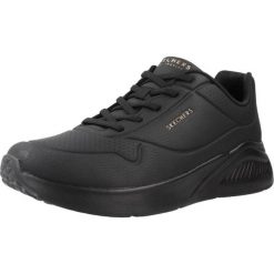 Buty do chodzenia damskie Skechers Uno Lite. Czarne buty sportowe lifestyle Skechers, bez wzorów, ze skóry ekologicznej, bez zapięcia, trekkingowe, skechers sport. Za 311.40 zł.