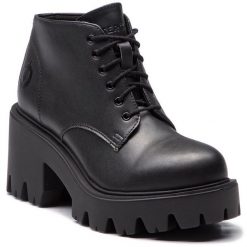 Botki Altercore. Czarne botki Altercore, bez wzorów, bez obcasa, na słupku, bez zapięcia. Za 359.99 zł.