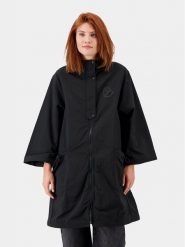 Didriksons Parka Juno 504657 Czarny Regular Fit. Czarne płaszcze Didriksons, bez wzorów, z syntetyku, bez kaptura. Za 499.99 zł.