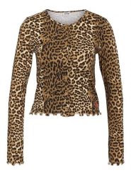 Noisy may Kardigan "Molly" w kolorze karmelowo-czarnym rozmiar: S. Brązowe swetry Noisy May, s, bez wzorów, z bawełny, bez ramiączek. Za 74.63 zł.