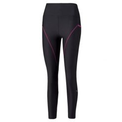 Damskie legginsy Puma Run Marathon Tight czarne. Czarne legginsy Puma, bez wzorów, z elastanu, długie. Za 385.99 zł.