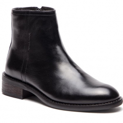 Botki MARC O'POLO - 808 14877101 100 Black 990. Czarne botki Marc O'Polo, z materiału. Za 729.00 zł.