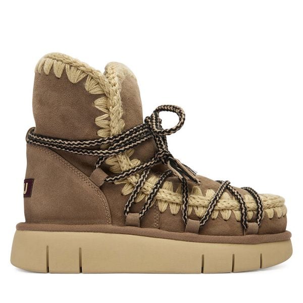 Śniegowce Mou. Szare śniegowce Mou, bez wzorów, bez zapięcia. Za 1,139.00 zł.